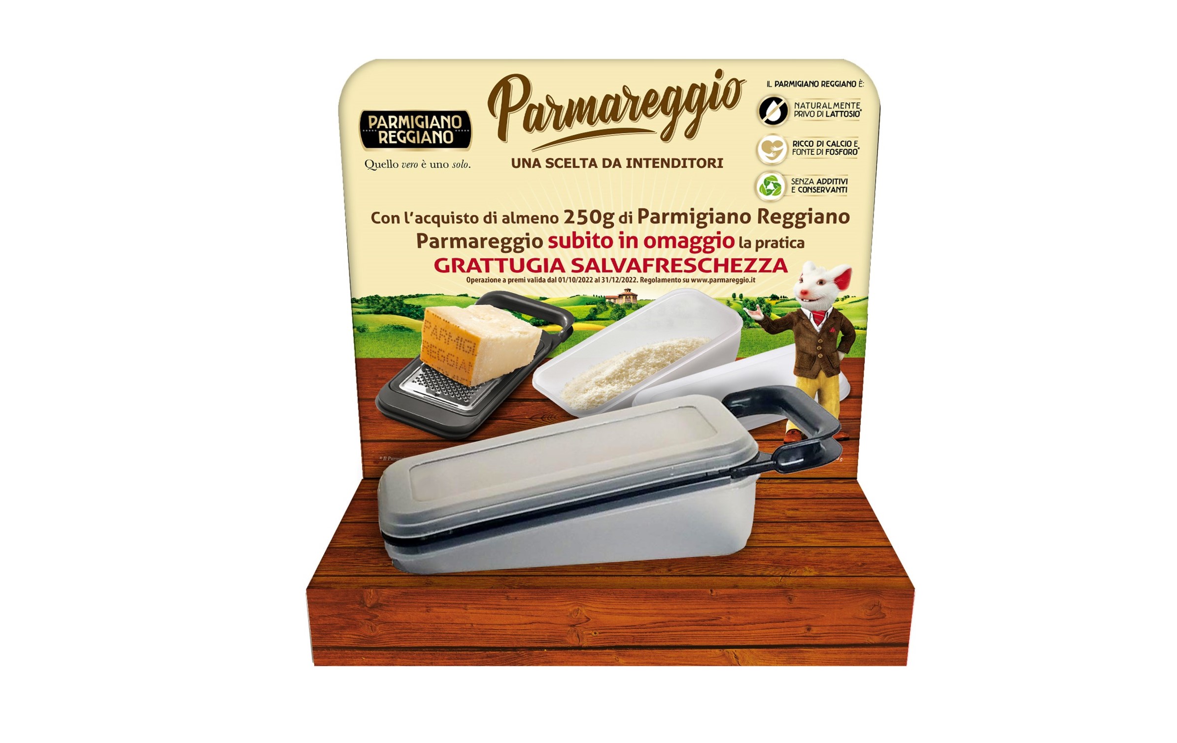 Grattugia manuale semplice – Ciotola – Museo del Parmigiano Reggiano