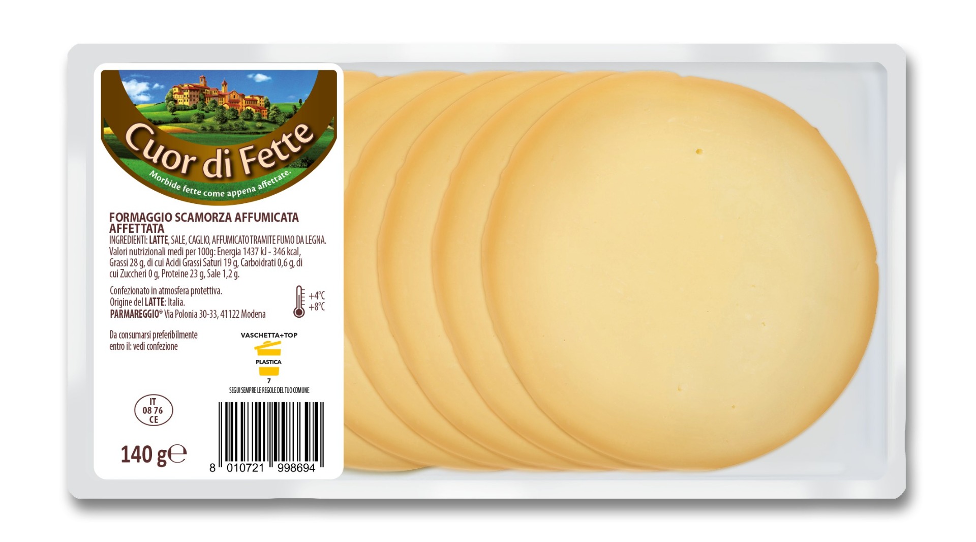 SCAMORZA AFFUMICATA CUOR DI FETTE