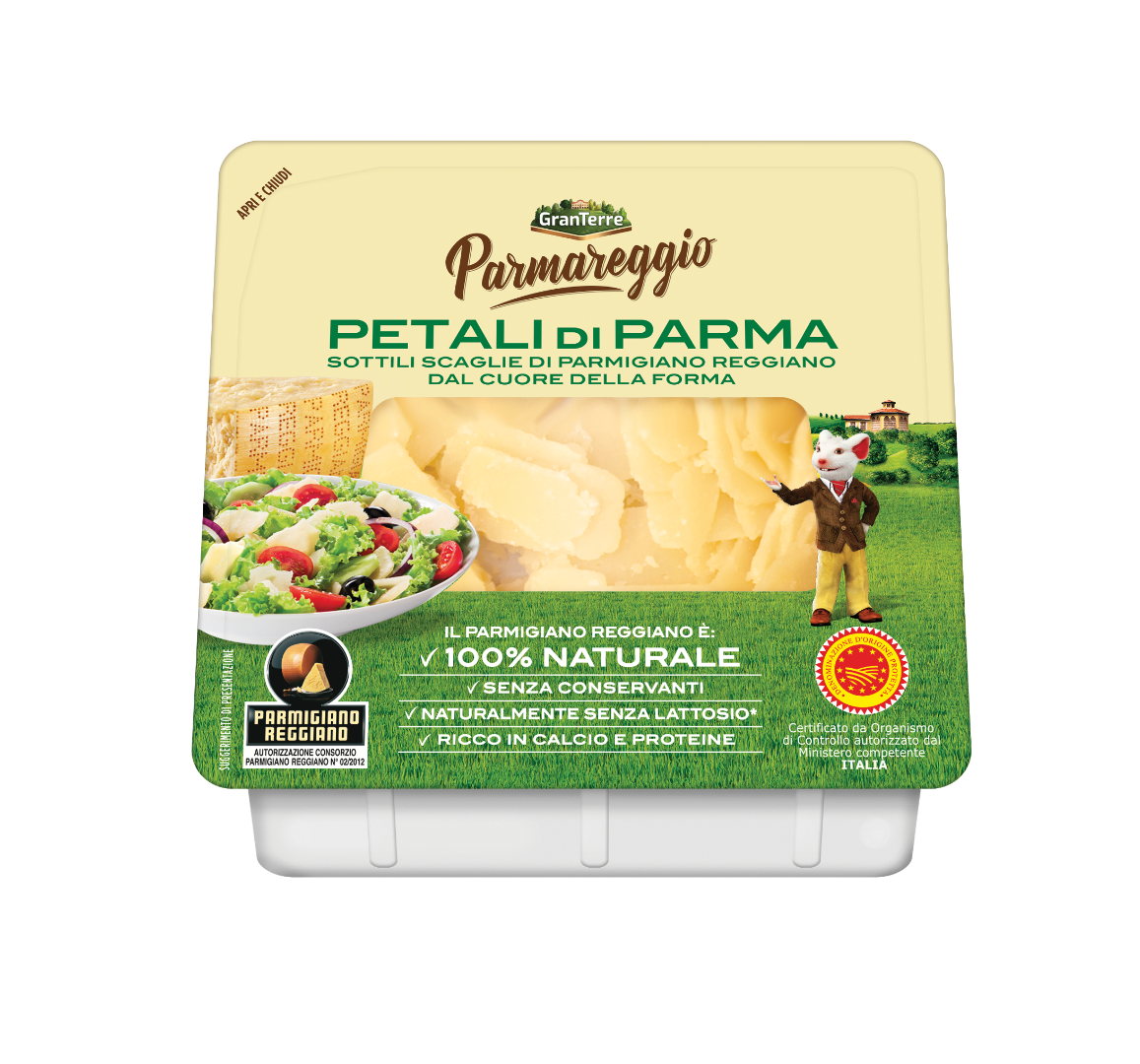 Parmigiano Reggiano grattugiato, Parmareggio - 60 gr – Centro Carni  Rigamonti